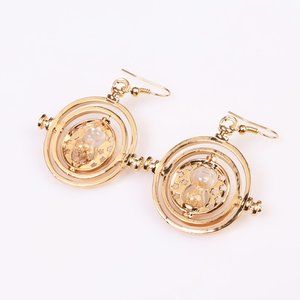 Time Turner Earring Hourglass Vintage Pendant.